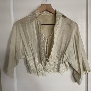 Antique Vintage Edwardian Victorian Blouse